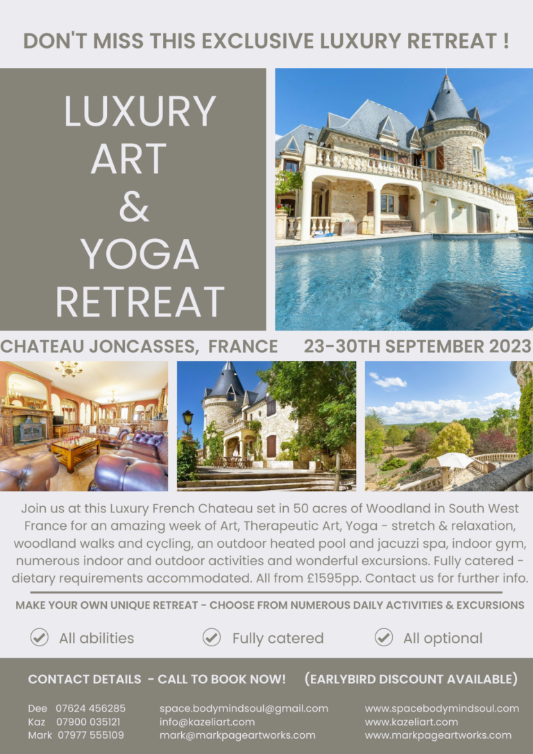 Contact us now to book for this Luxury Art & Yoga Retreat